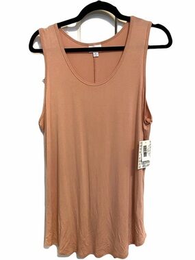 LulaRoe- Dusty Peach Tank Top Size XL NWT
